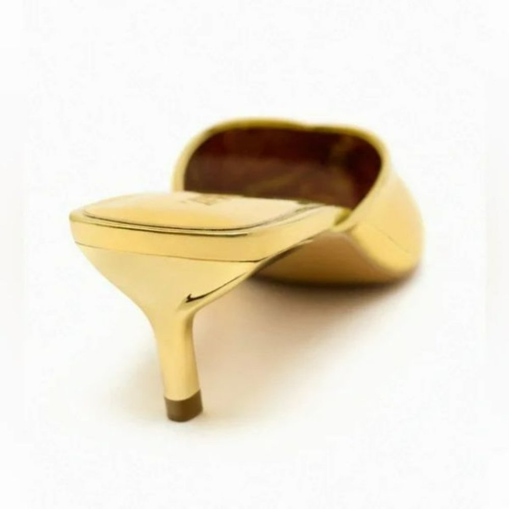 ZARA HEELED METALLIC MULES - Picture 4 of 10